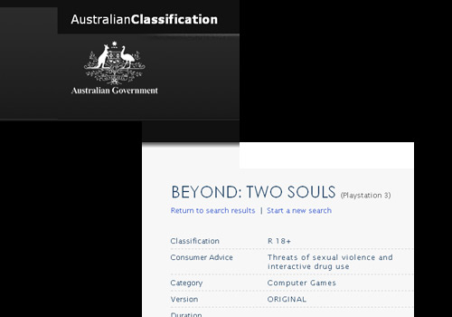 Beyond: Two Souls'un ilk derecelendirmesi yapıldı