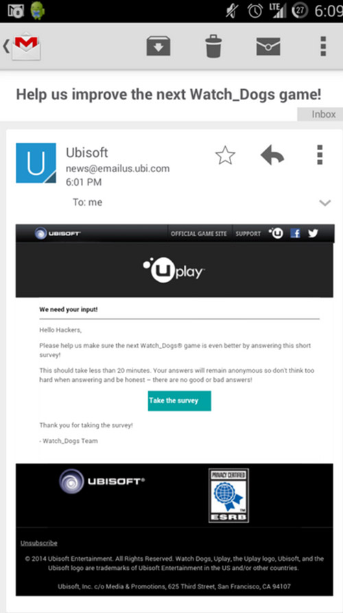 Ubisoft, Watch Dogs 2 hakkında yardımlarınızı bekliyor