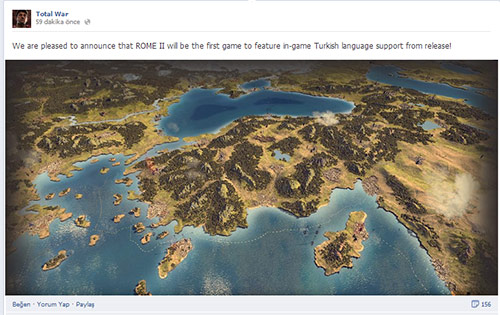 Artık kesin! Rome 2 Türkçe olarak geliyor! (Görsel)