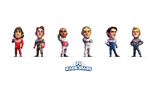 F1 Race Stars, ünlü yarışçılarla yan yana