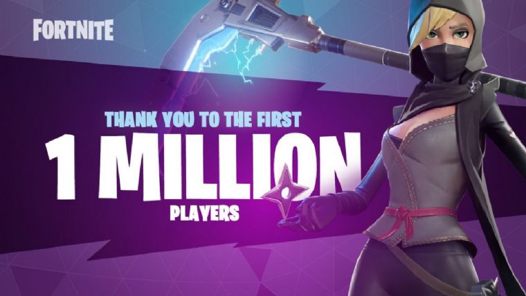 Fortnite 1 Milyon oyuncuya ulaştı