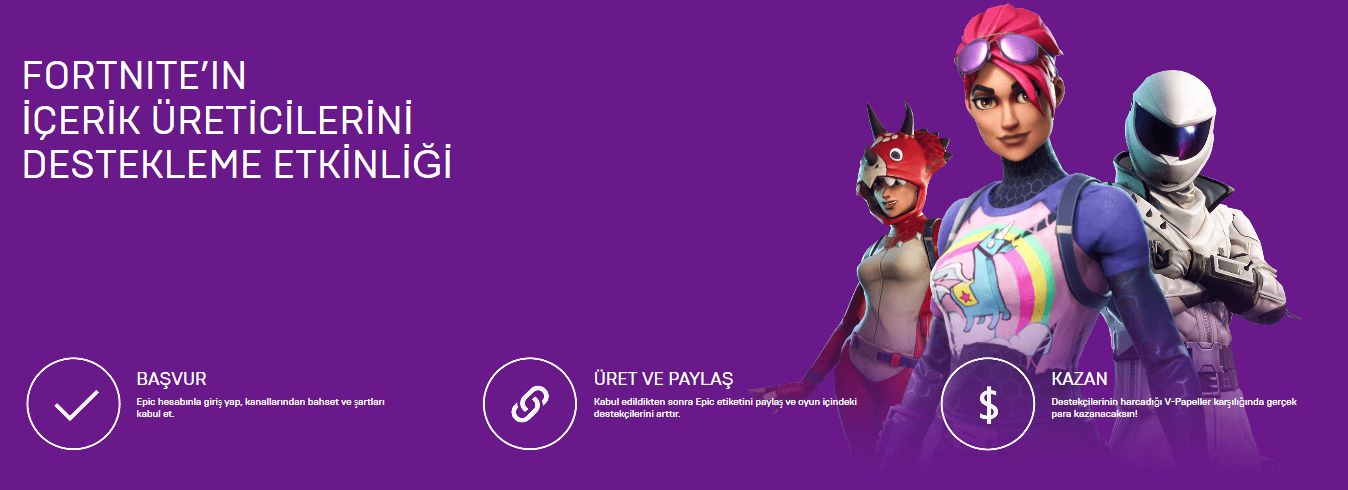 Fortnite, içerik üreticilerine para kazandırmayı hedefliyor