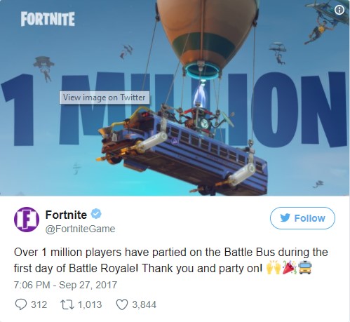 Fortnite'ın Battle Royale modu ilk gününde rekor kırdı