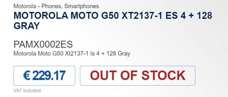 Motorola Moto G50'nin fiyatı sızdırıldı