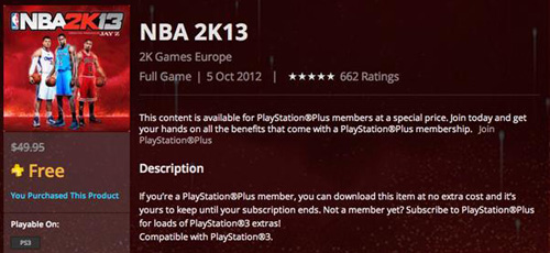 NBA 2K13 ücretsiz mi oldu?