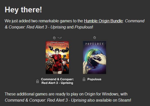 Humble Origin Bundle'a iki yeni oyun eklendi!