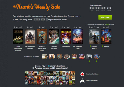 Humble Bundle'da Paradox oyunları boy gösteriyor!