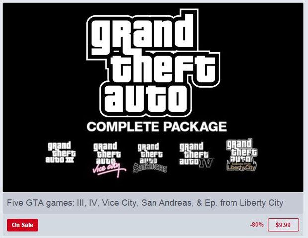 Humble Bundle'da, Grand Theft Auto serisi %80 indirime girdi!