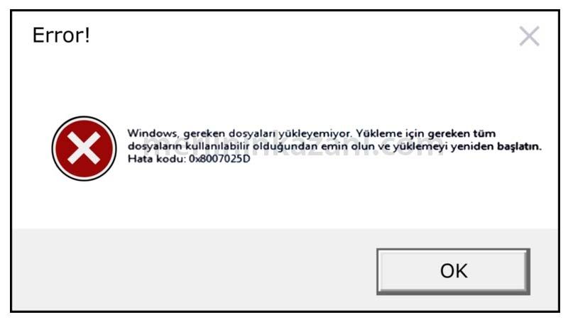 Windows gereken dosyaları yükleyemiyor Sorunu Nedir? - 6