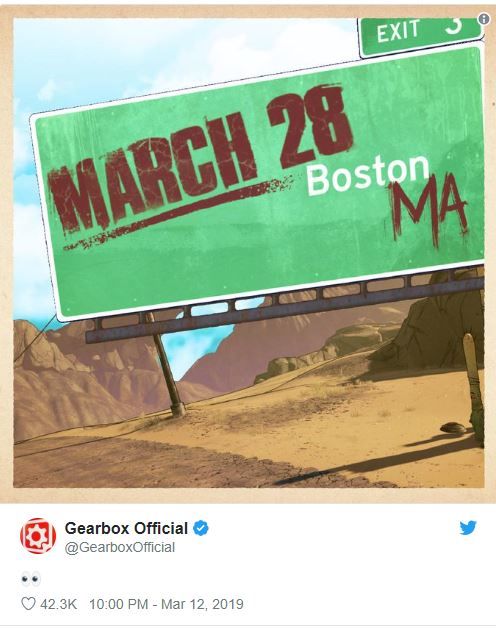 Borderlands 3 mü geliyor! Gearbox: 28 Mart'ı bekleyin!