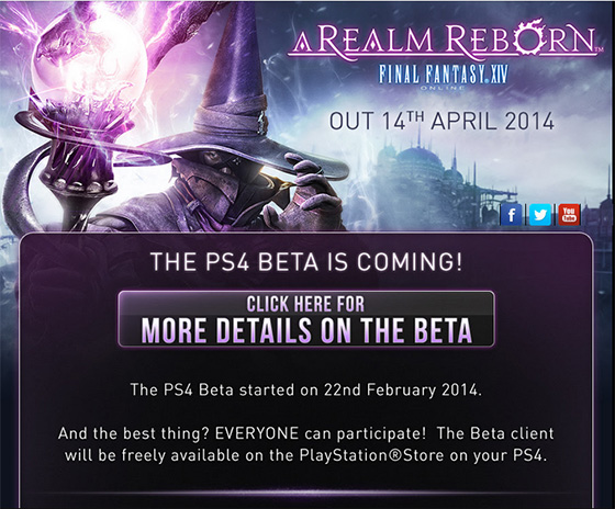 Final Fantasy XIV: A Realm Reborn PS4 betası için geç kalmış sayılmazsınız
