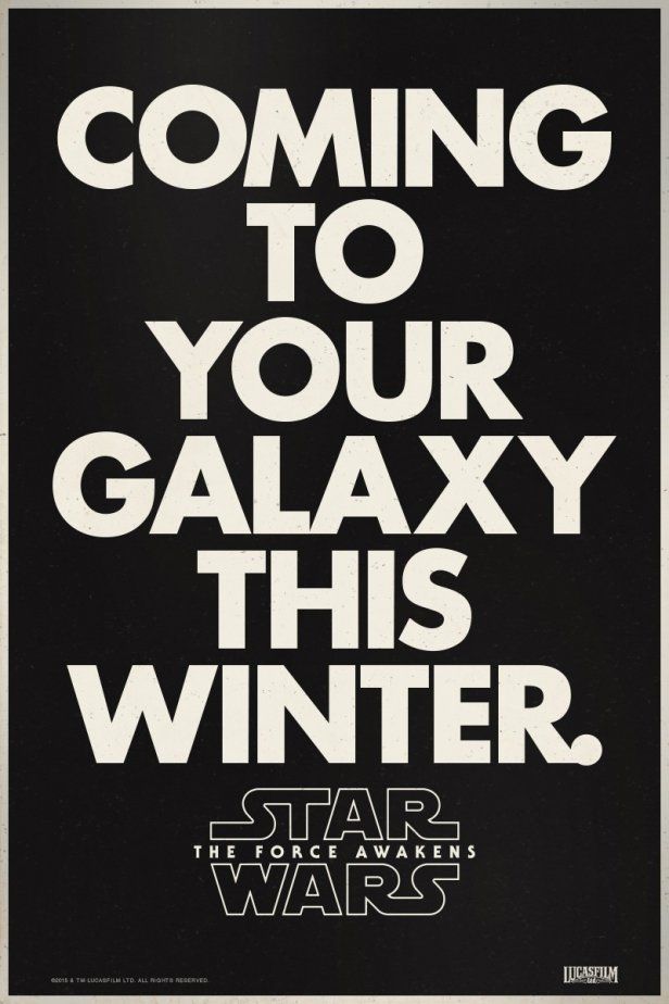 Star Wars: The Force Awakens'dan retro posterler