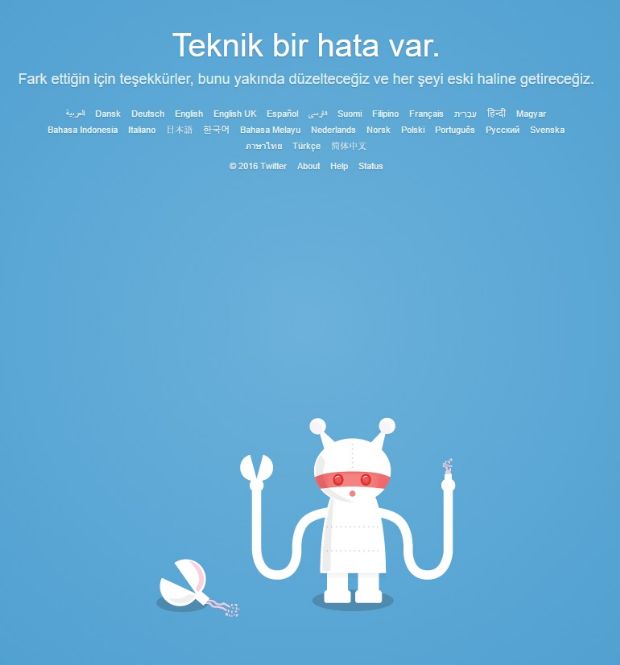 Twitter çöktü!