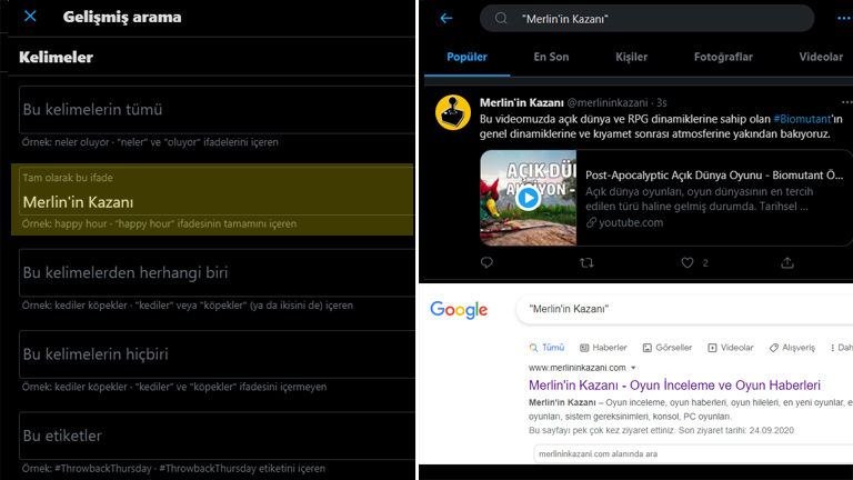 Twitter Gelişmiş Arama - Twitter arama motoru