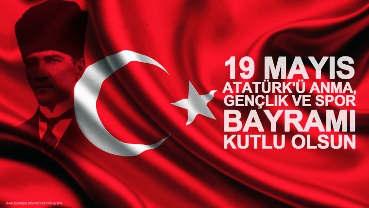 Atatürk'ü Anma, Gençlik ve Spor Bayramımız kutlu olsun!