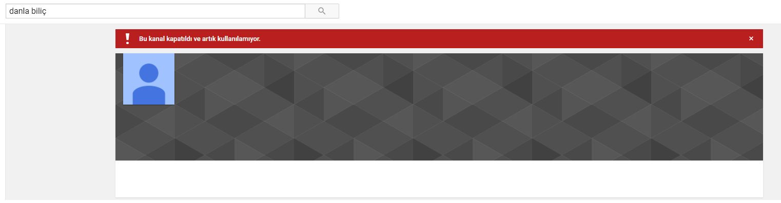 Danla Biliç'in Youtube kanalı kapatıldı!