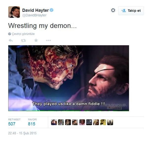 David Hayter, MGS: V için yeni bir ipucu paylaştı