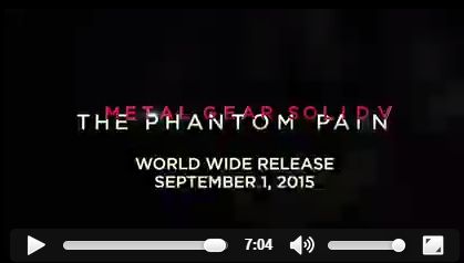 MGS V: The Phantom Pain'in resmi çıkış tarihi ortaya çıktı!