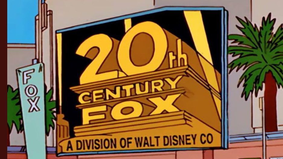 The Simpsons'ın bir bölümünde FOX, Disney'in şirketi olarak gözüküyor