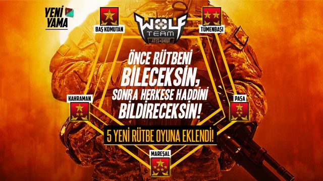 Yeni Silahlar, Yeni Rütbeler… Wolfteam’de Kapışma Esas Şimdi Başlıyor
