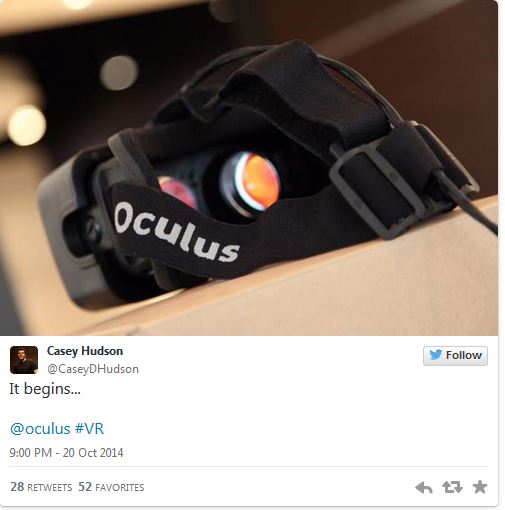 Mass Effect'in eski çalışanı, Oculus Rift için ne planlıyor?