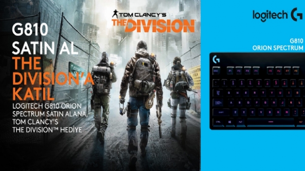 Logitech G810 Orion Spectrum alana Division hediye