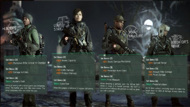 The Division'ın yeni Gear Set'leri açıklandı