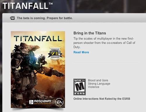 Titanfall'un betasına az bir zaman kaldı!