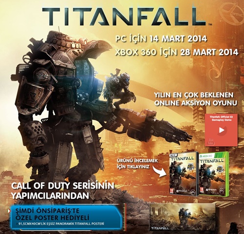 Titanfall, Türkiye piyasasındaki yerini aldı!