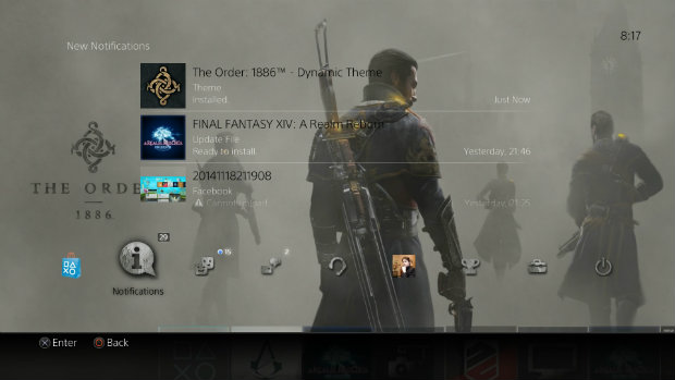 Playstation 4'ün yeni dinamik teması The Order: 1886 oldu