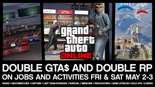 GTA Online'da iki kat GTA$ ve RP etkinliği başladı!