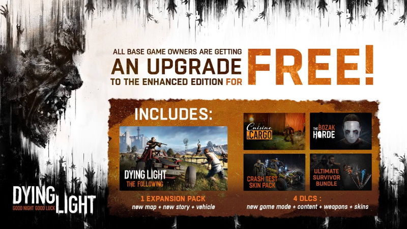 Ücretsiz Dying Light Enhanced Edition yükseltmesi ister misiniz?