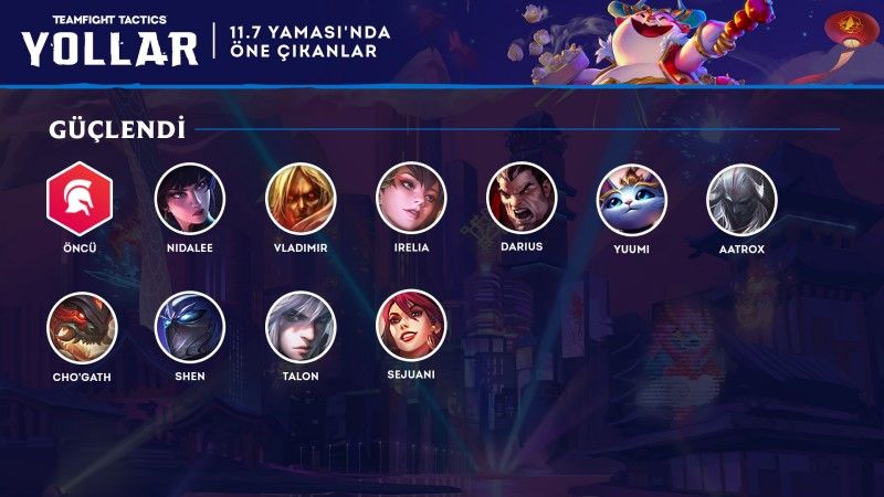 Teamfight Tactics 11.7 yama notları yayınlandı