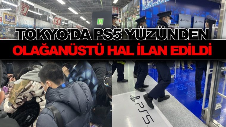 Tokyo'da PlayStation 5 izdihamı, olağanüstü hal ilan edildi