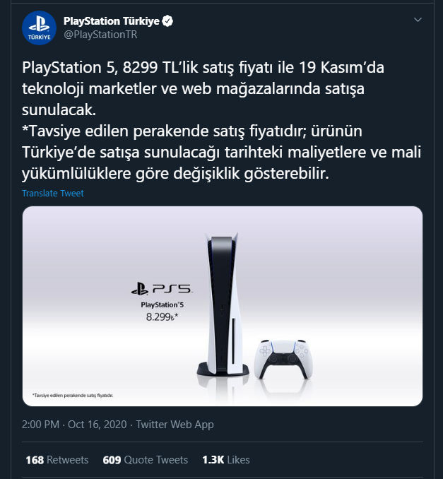 PlayStation 5 Türkiye fiyatı sonunda belli oldu