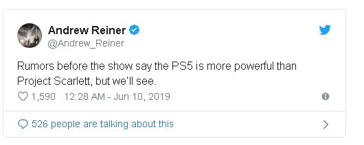 PlayStation 5, Project Scarlett'ten daha güçlü olabilir