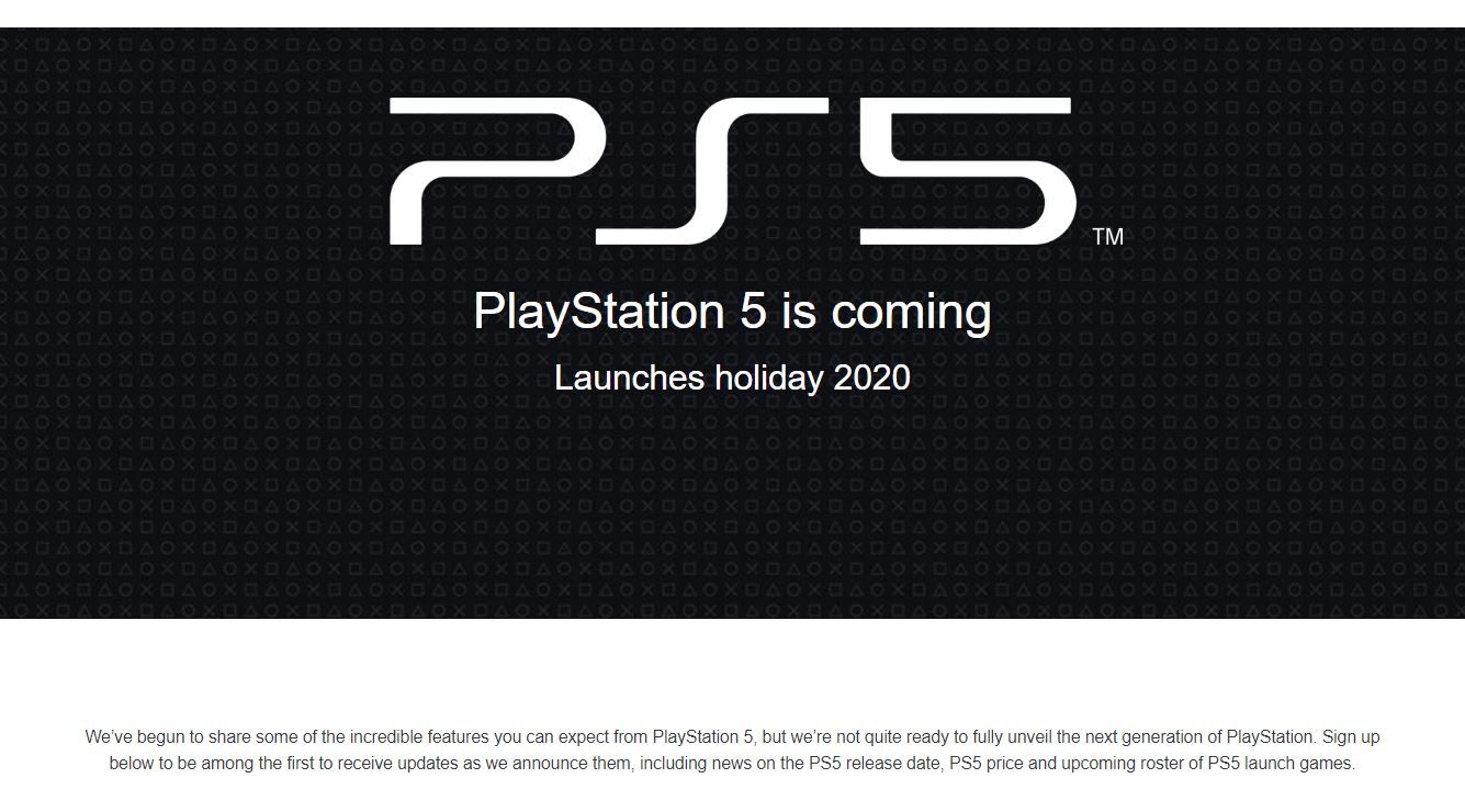 Resmi PlayStation 5 sayfası açıldı