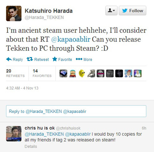 Yoksa Tekken Steam'e mi geliyor?
