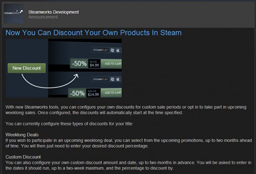 Steam'de oyunu olanlara rahatlık geliyor