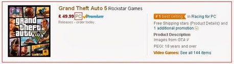 Grand Theft Auto V PC için listelendi fakat...