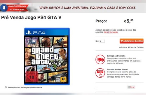 Grand Theft Auto 5, PS4 için listelendi!