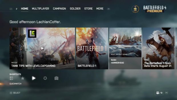 Yeni Battlefield 4 arayüzü konsollar için aktif oldu