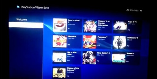 PlayStation Now'ın arayüzü ve ilk detayları