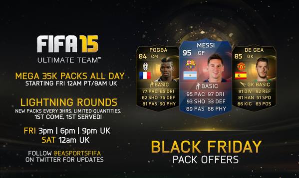 FIFA 15'in Ultimate Team'ine Black Friday fırsatı geldi