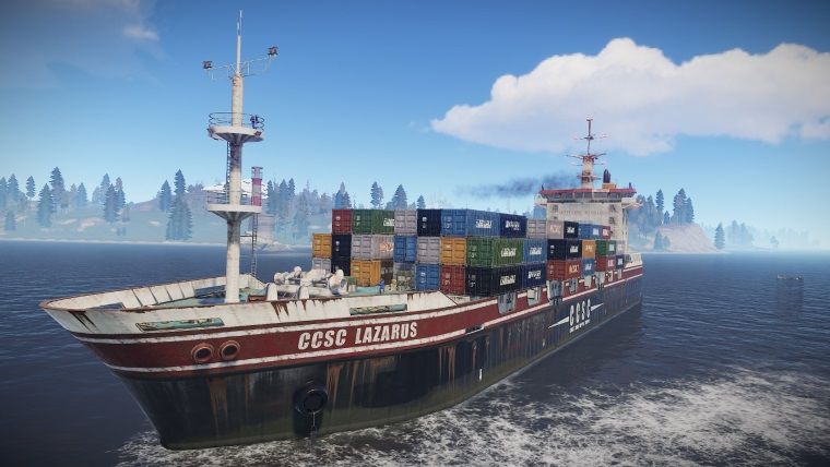 Rust'a gelen kocaman bir gemi oyunculara erzak sağlayacak
