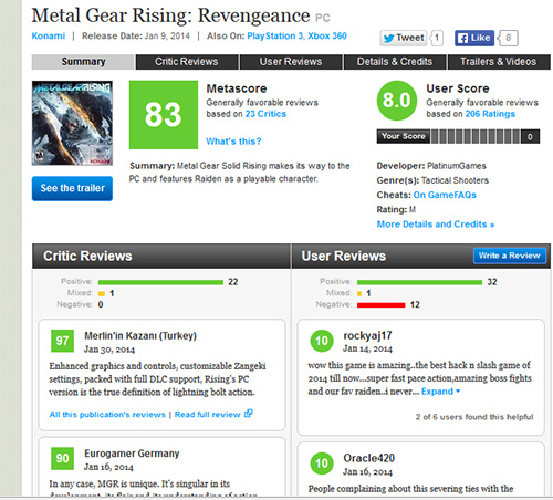 Merlin'in Kazanı Metacritic ailesine katıldı!