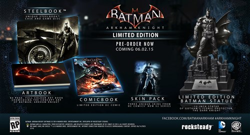 Batman: Arkham Knight'ın koleksiyoncu sürümleri ağzınızı açık bırakacak